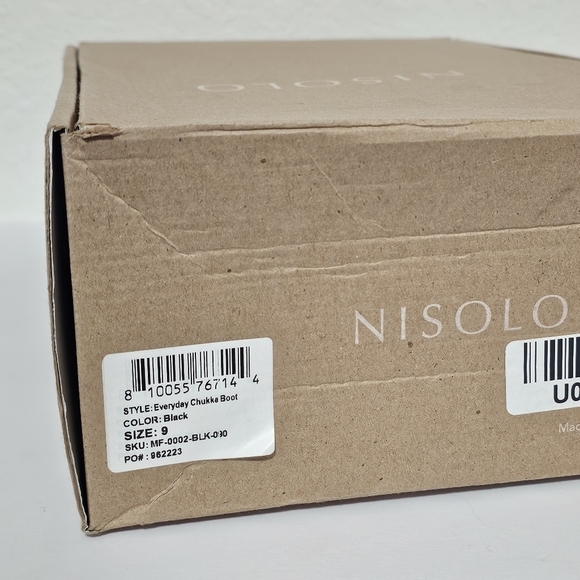 New! Nisolo Everyday Chukka Leather Boot Black